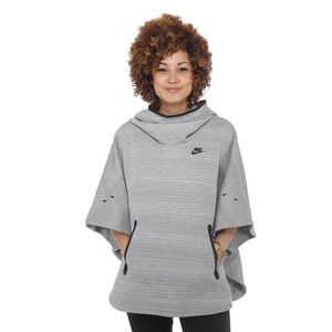 Nike Fleece Women’s Poncho (Dark Grey / Black)